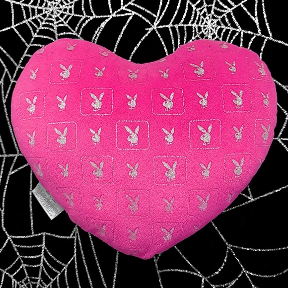Playboy Glitter Monogram Heart Pillow 💞 - Picture 2 of 2